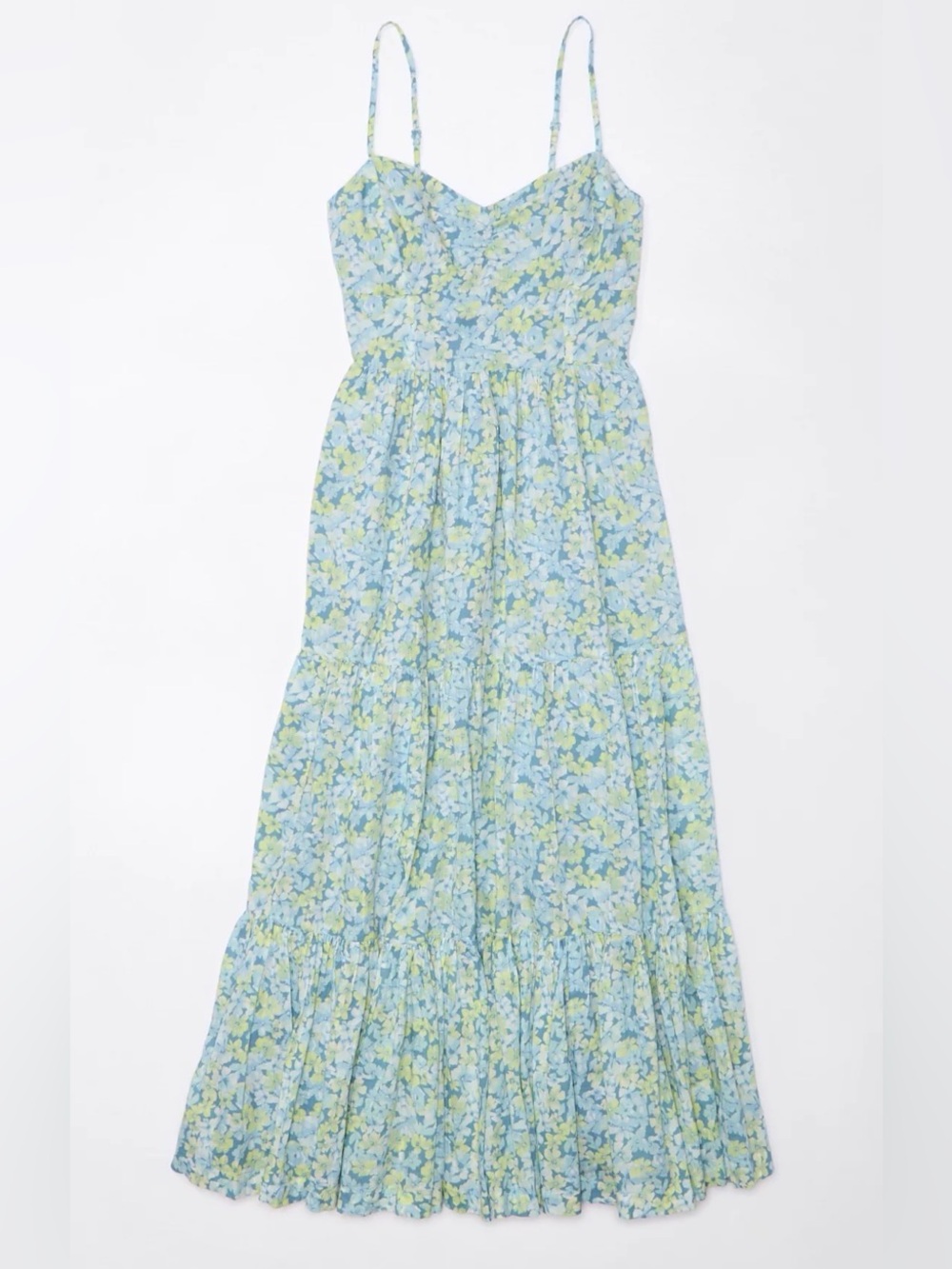 AEO Light Blue Floral Maxi Dress